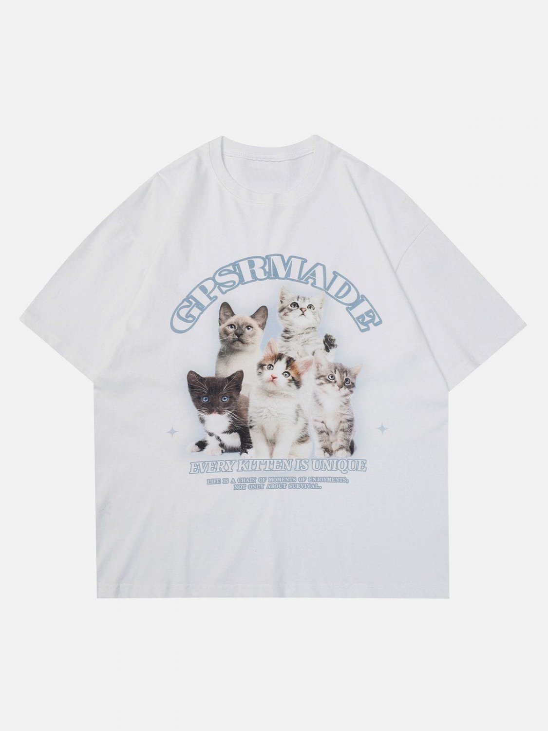 Cats Print Tee