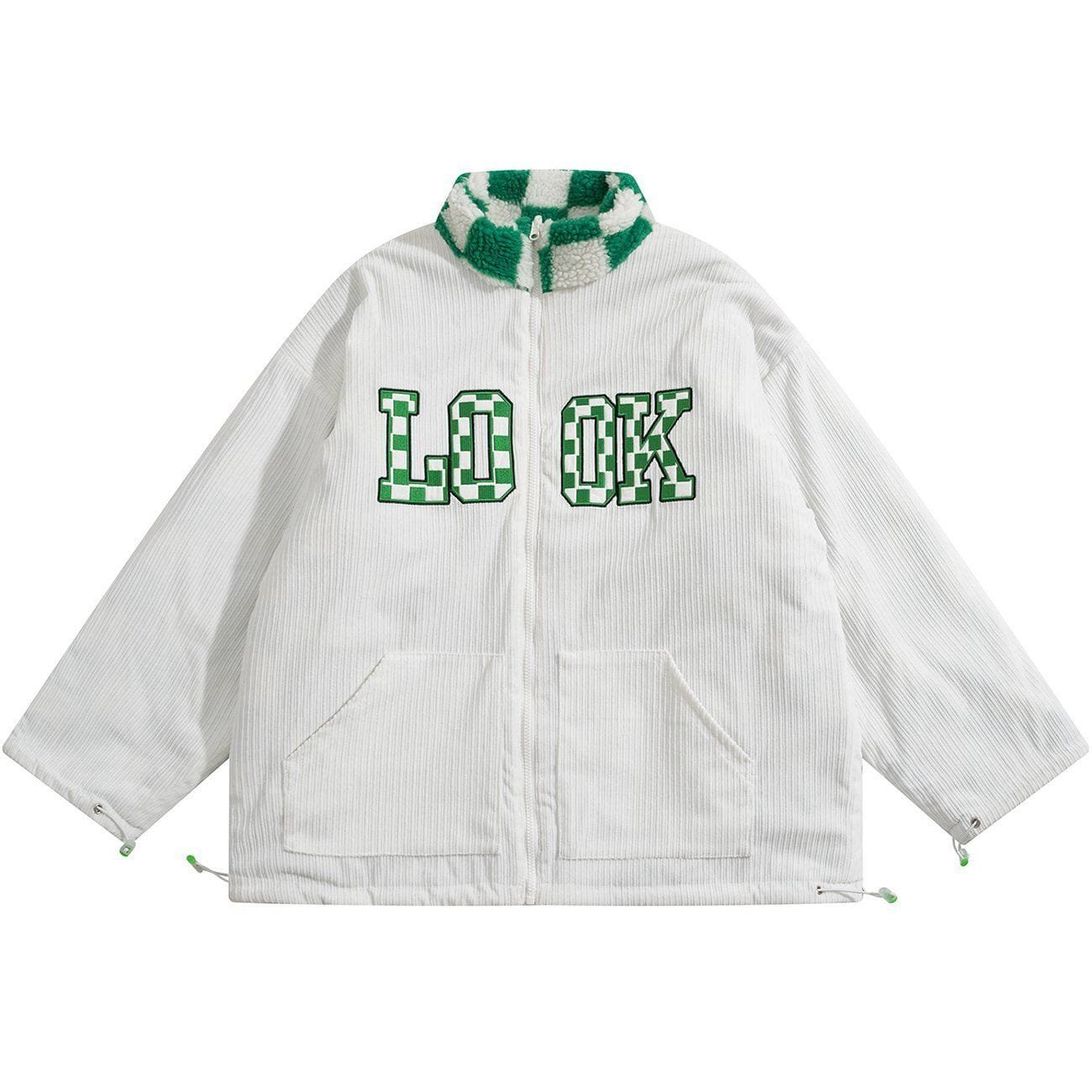 Checkerboard Double-sided Winter Coat