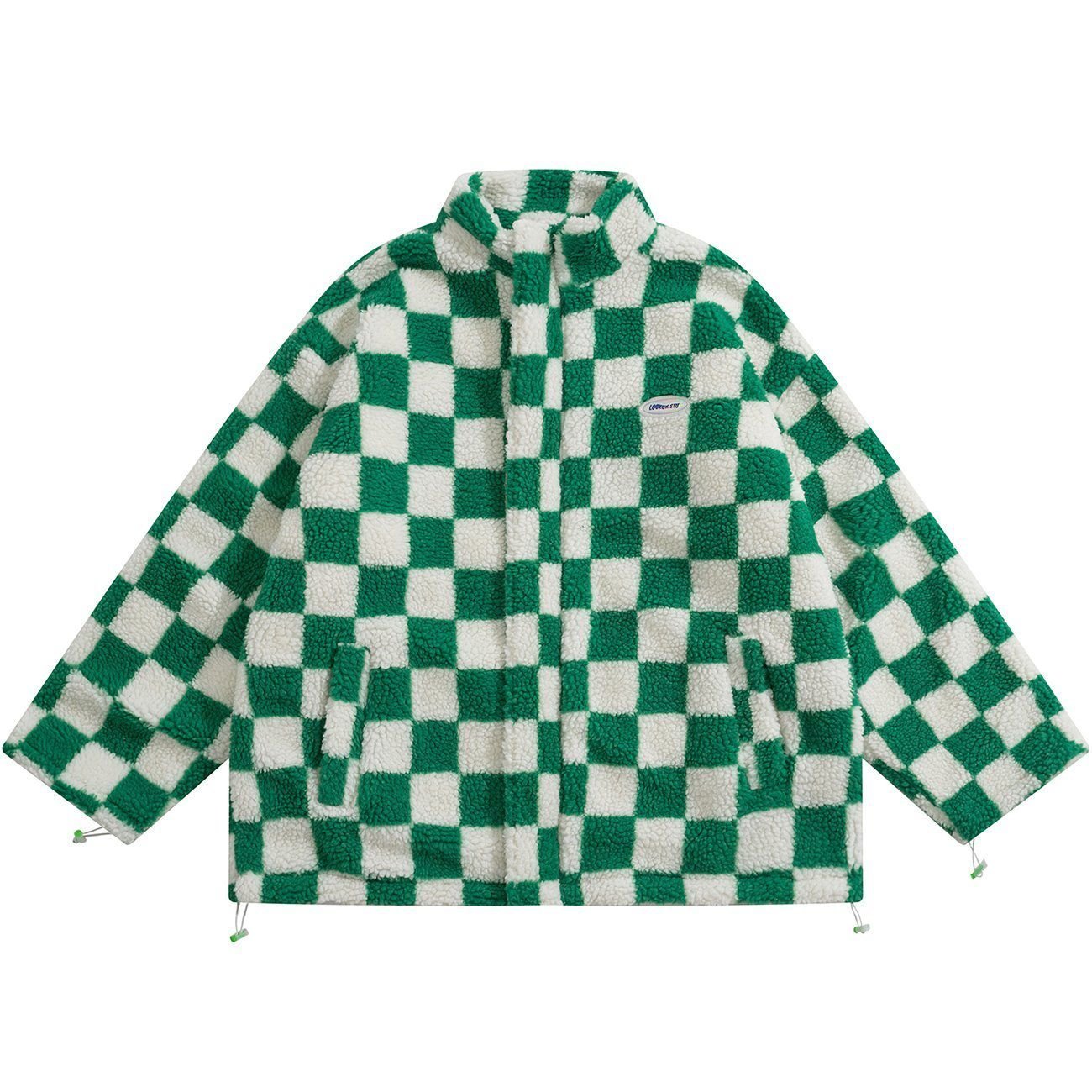 Checkerboard Double-sided Winter Coat