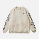 Checkerboard Letter Sleeves Sweatshirt