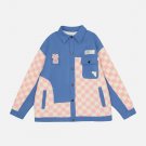 Checkerboard Panel Sherpa Jacket