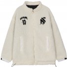 Checkerboard Pattern Sherpa Winter Coat