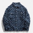Checkerboard Tassel Denim Jacket