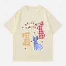 Checkered Rabbit Patchwork Tee
