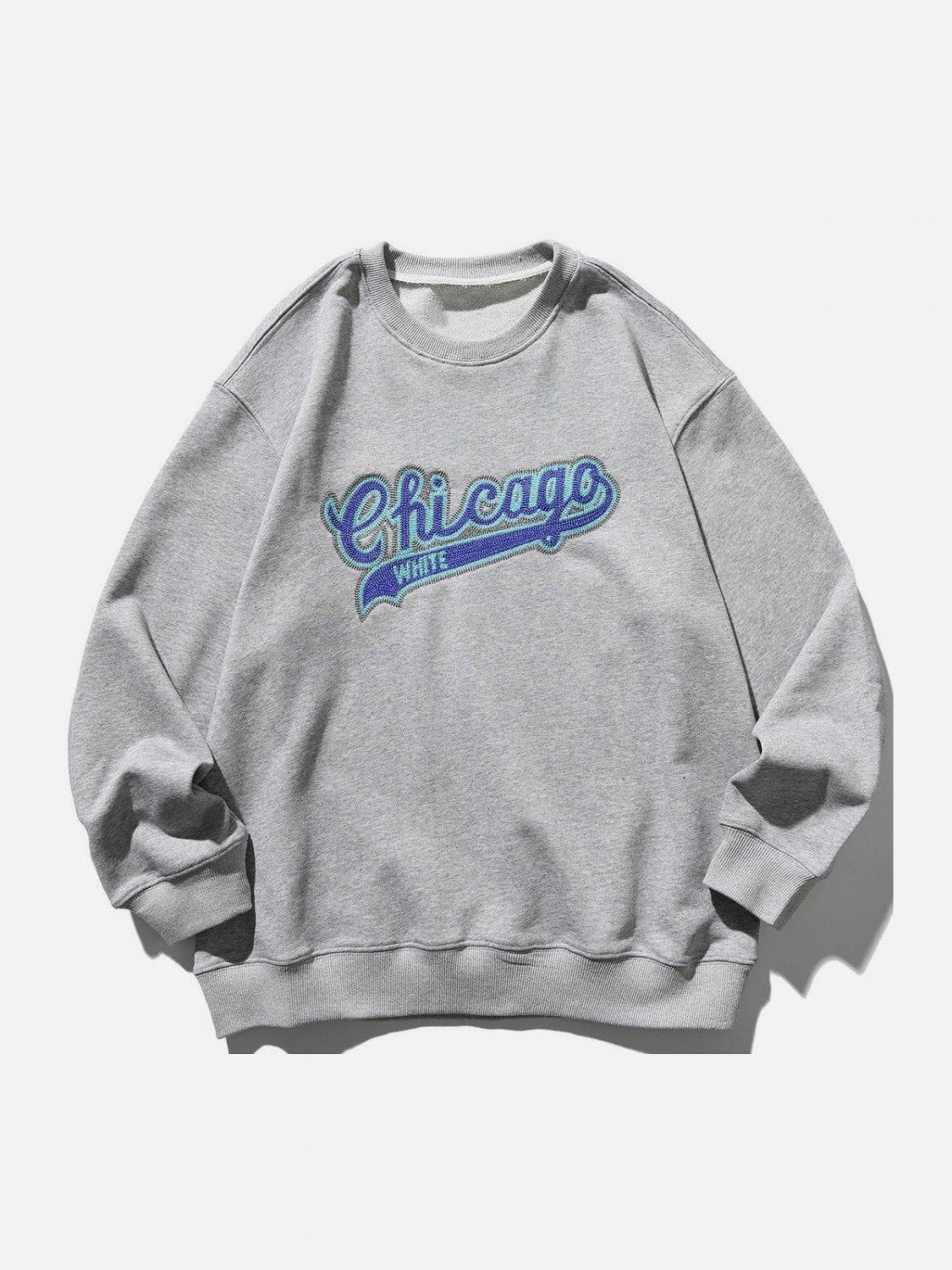 Chest Letter Embroidery Sweatshirt
