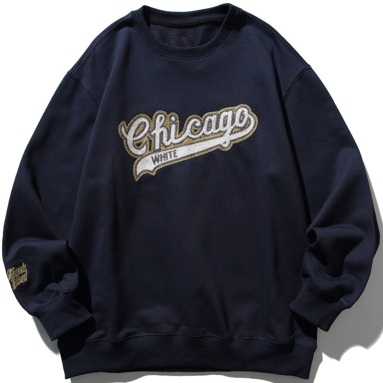 Chest Letter Embroidery Sweatshirt