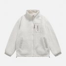 Chest Pocket Decoration Reversibleu00a0Sherpau00a0Jacket