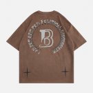Circle Letter Graphic Suede Tee