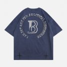 Circle Letter Graphic Suede Tee