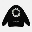 Circular Letter Print Jacket