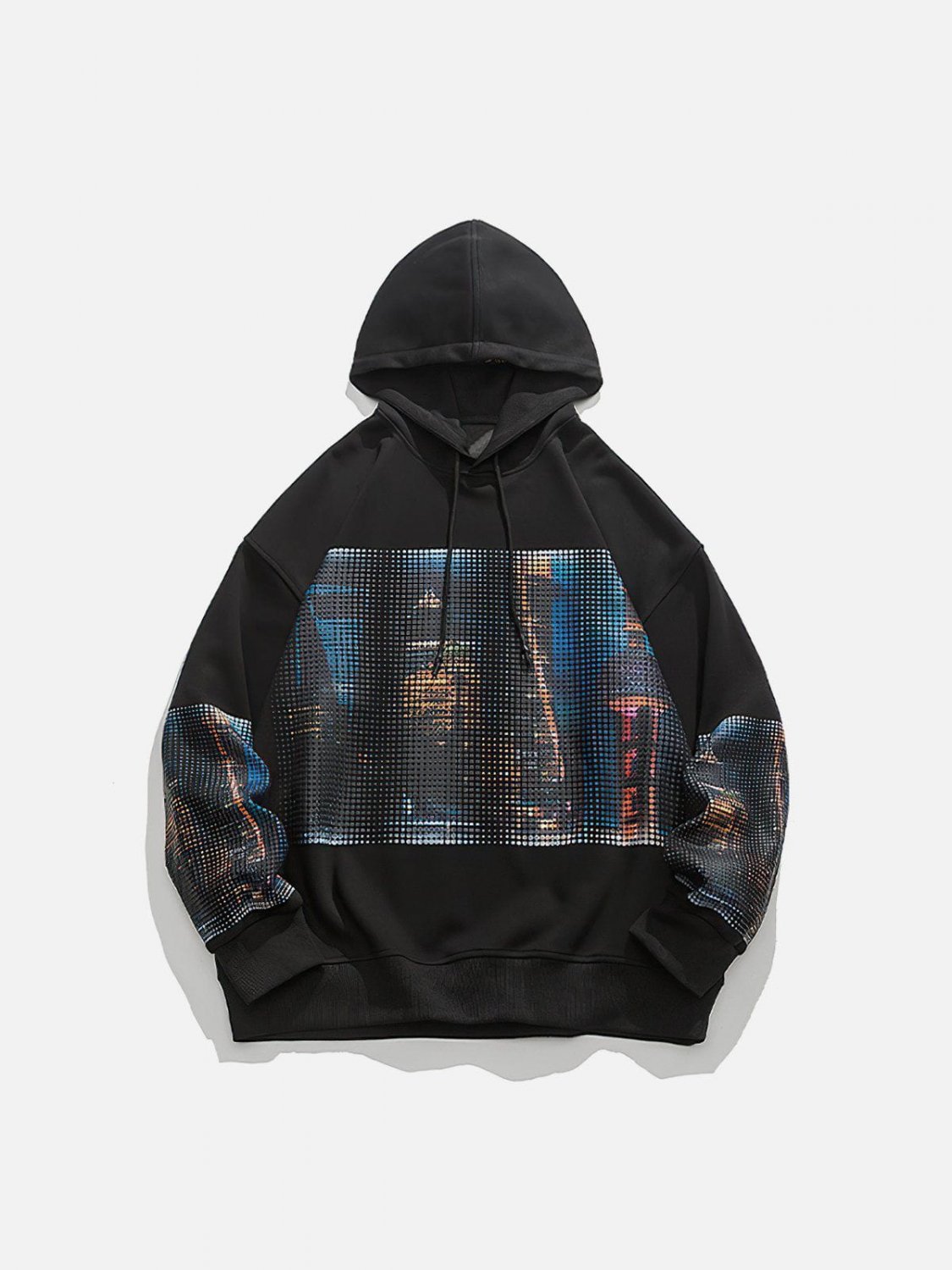 City Night Print Hoodie
