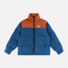 Clashing Color Loose Winter Coat