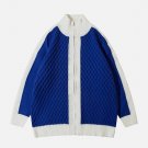 Clashing Color Patchwork Cardigan