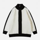 Clashing Color Patchwork Cardigan