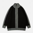 Clashing Color Patchwork Cardigan