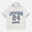 Clashing Digital Print Polo Collar Tee