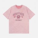 College Badge Print Suede Tee