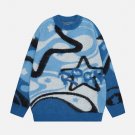 Collision Star Embroidery Sweater