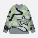 Collision Star Embroidery Sweater