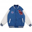 Color Block High Street Letter Embroidery Jacket