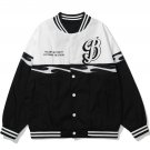 Color Block Towel Embroidery Jacket