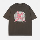 Color Blocking Bunny Embroidery Tee