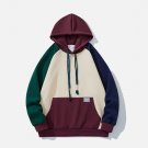 Color Blocking Shoulder Sleeve Hoodie