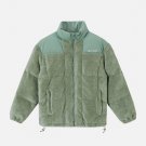 Color Clash Patchwork Winter Coat