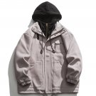 Color Matching Patchwork Winter Coat