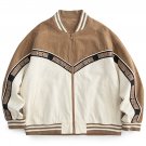 Color Matching Stitching Jacket