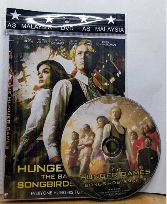 HanyingThe Hunger Games The Ballad of Songbirds Snakes 2023 DVD With Slipcover & Artwork