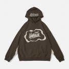 Foam Print Ripped Hoodie