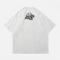 Foam Printing Skeleton Elements Washed Tee