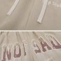 Gradient Flame Letter Print Shorts
