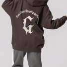 G Gothic Letter Print Hoodie