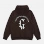 G Gothic Letter Print Hoodie