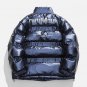 Glossy Gradient Letters Winter Coat