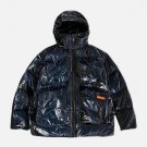 Glossy Removable Sleeves Winter Coat
