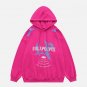 Gothic Letter Print Hoodie