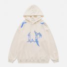 Gothic Letter Print Hoodie