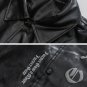 Gothic Letter Print Leather Jacket