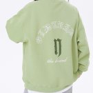 Gothic Lettering Embroidered Sweatshirt