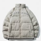 Gothic Reflective Font Puffer Jacket