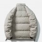 Gothic Reflective Font Puffer Jacket