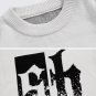 Gradient Letters Knit Sweater