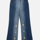 Gradient Star Graphic Jeans