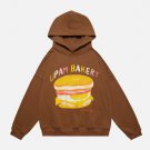 Hamburger Print Hoodie