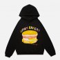 Hamburger Print Hoodie