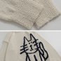 Hand Drawn Cat Sweater
