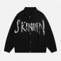 Hand-Drawn Doodle Denim Jacket